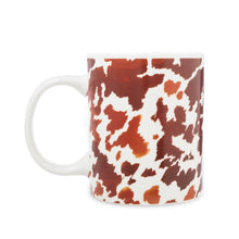 Load image into Gallery viewer, Sippinâ€™ in the South Ceramic Mug in Brown Leapard Print