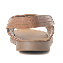 Load image into Gallery viewer, Lilytrail Embroidered Leather Sandals in Tan
