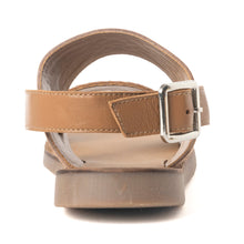 Load image into Gallery viewer, Pinehorn Handtooled Leather Sandals in Oak Brown