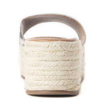 Load image into Gallery viewer, Mesa Mane Hairon Leather Sandals in Black &amp; White