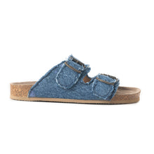 Load image into Gallery viewer, Blue Ridge Denim Sandals in Dusty Indigo