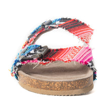Load image into Gallery viewer, Ridge Denim Sandals in Multicolor