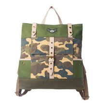 Load image into Gallery viewer, Myra Ranger’s Day Backpack in Woodland Camo Green