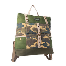 Load image into Gallery viewer, Myra Ranger’s Day Backpack in Woodland Camo Green