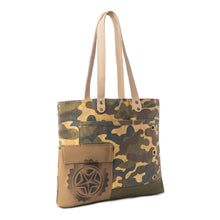 Load image into Gallery viewer, Myra Ranger’s Day Tote Bag in Jungle Camo Green