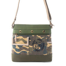 Load image into Gallery viewer, Myra Ranger's Day Crossbody Bag in Army Camo Green