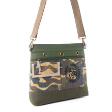 Load image into Gallery viewer, Myra Ranger's Day Crossbody Bag in Army Camo Green