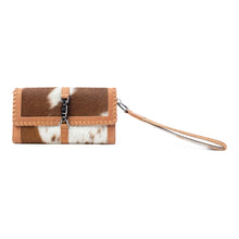Load image into Gallery viewer, Myra Oracle Ember Hairon Leather Wallet in Autumn Tan