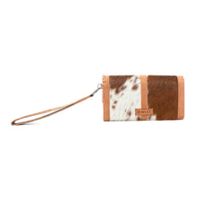 Load image into Gallery viewer, Myra Oracle Ember Hairon Leather Wallet in Autumn Tan