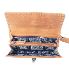 Load image into Gallery viewer, Myra Oracle Ember Hairon Leather Wallet in Autumn Tan