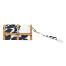 Load image into Gallery viewer, Myra Monarch Hide Hairon Leather Wallet in Rustic Ivory