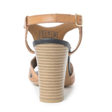 Load image into Gallery viewer, Rodeo Rose Handtooled Leather Heels in Amber Brown
