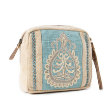Load image into Gallery viewer, Azure Dune Canvas Pouch in Vintage Beige