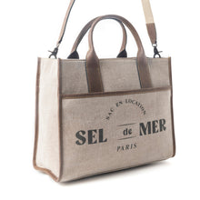Load image into Gallery viewer, Sel de Mer Shoulder Bag in Old Mill White