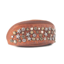 Load image into Gallery viewer, Myra Eclipse Charm Leather Sunglass Case in Brown