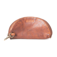 Load image into Gallery viewer, Myra Eclipse Charm Leather Sunglass Case in Brown