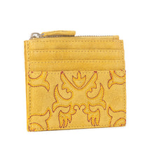 Load image into Gallery viewer, Cactus Sky Western Embroidered Credit Card Holder in Yellow