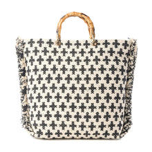 Load image into Gallery viewer, Myra Starlit Loom Hand Embroidered Tote Bag in Twilight Sand