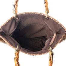 Load image into Gallery viewer, Myra Mesa Pioneer Hand Embroidered Tote Bag in Amber Grain