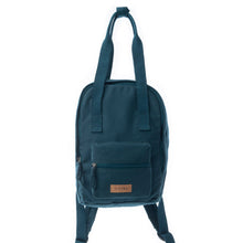 Load image into Gallery viewer, Myra Summit Blue Cotton Backpack in Marine Blue