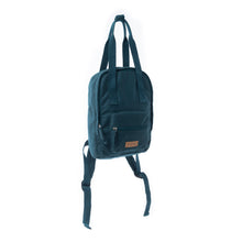 Load image into Gallery viewer, Myra Summit Blue Cotton Backpack in Marine Blue