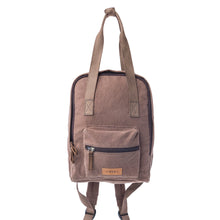 Load image into Gallery viewer, Myra Silent Dune Cotton Backpack in Khaki Taupe