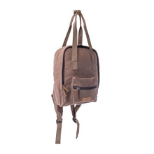 Load image into Gallery viewer, Myra Silent Dune Cotton Backpack in Khaki Taupe