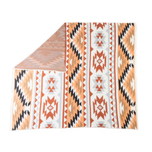 Load image into Gallery viewer, Desert Mesa Aztec Cotton Throw in Saddle Sand