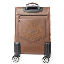 Load image into Gallery viewer, Myra Desert Fawn Handtooled Hairon Leather Trolley in Amber Fawn