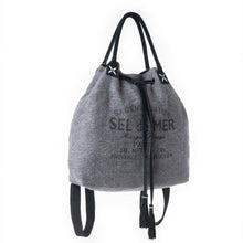 Load image into Gallery viewer, Myra Sel de Mer Bucket Backpack in Storm Grey