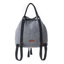 Load image into Gallery viewer, Myra Sel de Mer Bucket Backpack in Storm Grey