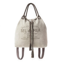 Load image into Gallery viewer, Myra Sel de Mer Bucket Backpack in Drift Olive