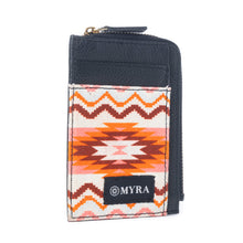 Load image into Gallery viewer, Myra Prism Dawn Leather Credit Card Holder in Mesa Rust