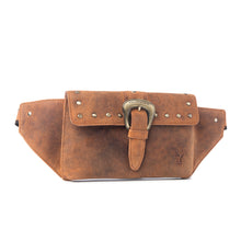 Load image into Gallery viewer, Yellowstone High Plains Studded Fanny Pack with Buckle in Amber