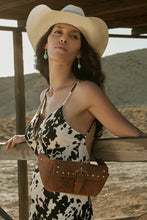 Load image into Gallery viewer, Yellowstone High Plains Studded Fanny Pack with Buckle in Amber