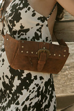 Load image into Gallery viewer, Yellowstone High Plains Studded Fanny Pack with Buckle in Amber