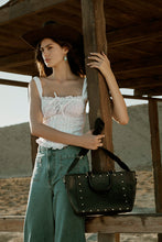 Load image into Gallery viewer, Yellowstone Valley Soul Studded &amp; Embossed Tote Leather Bag in Ash