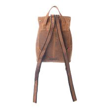 Load image into Gallery viewer, Yellowstone Longhorn Amber Studded Leather Backpack
