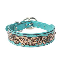 Load image into Gallery viewer, Turquoise Sky Southwest Dog Collar in Turquoise