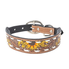 Load image into Gallery viewer, Prairie Sunflower Trail Dog Collar in Sandstone