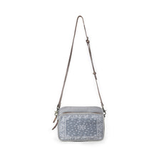 Load image into Gallery viewer, Myra Paisley Plains Pouch in Smoky Ash