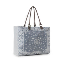 Load image into Gallery viewer, Myra Paisley Plains Weekender Bag in Cowboy Blue