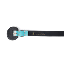 Load image into Gallery viewer, Barrel Bloom Leather Belt in Mahogany Brown