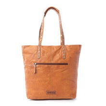 Load image into Gallery viewer, Myra Sierra Crest Leather Bag in Antique Gold