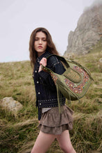Load image into Gallery viewer, Myra Sierra Grove Handtooled Leather Bag in Western Fern