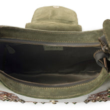 Load image into Gallery viewer, Myra Sierra Grove Handtooled Leather Bag in Western Fern