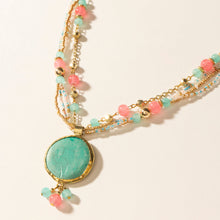 Load image into Gallery viewer, Myra Wild Posy Necklace in Sherbet Sunset