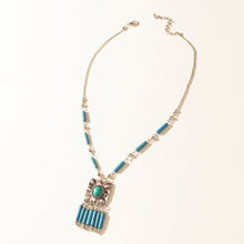 Load image into Gallery viewer, Myra Blue Coyote Necklace in Turquoise Charm
