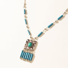 Load image into Gallery viewer, Myra Blue Coyote Necklace in Turquoise Charm