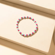 Load image into Gallery viewer, Myra Boho Graffiti Stack Bracelet in Prairie Blue
